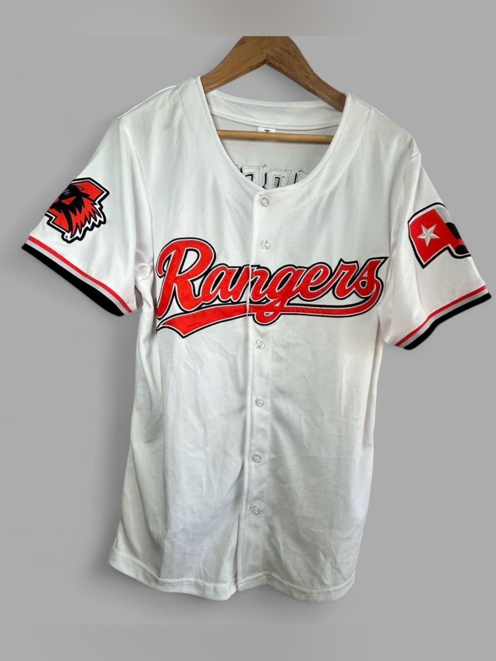 Texas Rangers Ballpark Theme Night Promo Jersey Aledo Size Adult Medium